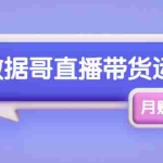 (1761期)数据哥直播带货运营线上进阶课,让普通人也能靠直播月赚上万元