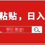 (1714期)适合小白入门的无脑操作项目:截流赚钱,简单复制粘贴,日入500+实战操作