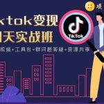 (1708期)tiktok变现四天实战班:连怼技术+矩阵玩法赚,单账号月入2000美金(实操视频)