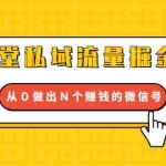 (1659期)12堂私域流量掘金课:打通私域4大关卡,从0做出N个赚钱的微信号