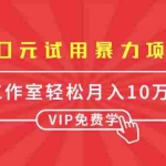 (1633期)0元试用暴力项目:一个员工每天佣金单500到1000,工作室月入10万+