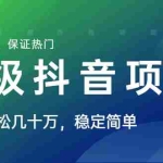(1599期)山城先生高级抖音项目:视频轻松几十万,稳定简单,快速上手,保证热门