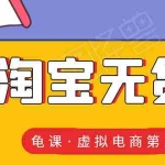 (1589期)龟课·淘宝虚拟无货源电商线上第1期:批量操作月收几万,实现躺赚(无水印)