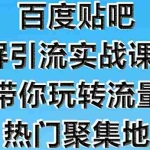 (1579期)百度贴吧霸屏引流实战课3.0:带你玩转流量热门聚集地  市面上最新最全玩法