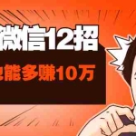 (1577期)玩赚微信12招:这样玩微信,手把手教你没钱没人脉在家也能多赚10万
