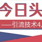 (1416期)今日头条引流技术4.0,打造爆款稳定引流的玩法,收入每月轻松过万(16节课)