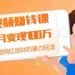 (1397期)短视频赚钱课:3个月变现100万 揭秘抖音网红敛财的暴力玩法 触碰财富的芳香