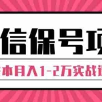(1315期)微信保号项目,每天引流量100-200粉,0成本月入1-2万实战课程(完结)无水印