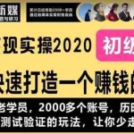 (1077期)《抖音变现实操2020》如何快速打造一个赚钱的抖音,新手也能操作-全新课程