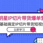 (10732期)明星IP切片带货爆单营,0基础搞定IP切片带货短视频(69节课)