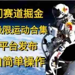 (10745期)冷门赛道掘金,国外极限运动视频合集,多平台发布,小白简单操作