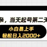 (10884期)AI撸头条,当天起号,第二天见收益。轻松日入2000+