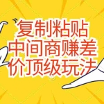 （10918期）复制粘贴，中间商赚差价顶级玩法，零成本，硬通货