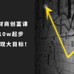 (10947期)2024年 财商-创富课:如何从10w起步,一步步 实现大目标!