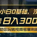 （10932期）小白0基础，没流量也能日入3000+：AI助你玩转视频号暴利新玩法