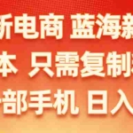 (11013期)闲鱼新电商,蓝海新玩法,0成本,只需复制粘贴,小白轻松上手,只需一部手机…