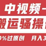 （11093期）【中视频新思路】双重去重100%过原创，无脑搬运一键多渠道发布，一人可…