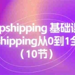 （11110期）Dropshipping 基础课程，Dropshipping从0到1全教程（10节）