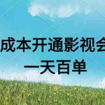 (11141期)直开影视APP会员零成本,一天卖出上百单,日产四位数