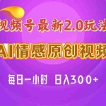 (11221期)视频号情感赛道2.0.纯原创视频,每天1小时,小白易上手,保姆级教学