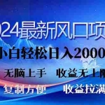 (11328期)2024最新风口!三分钟一条原创作品,日入2000+,小白无脑上手,收益无上限
