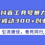 (11354期)24年抖音工具号暴力引流,每日被动300+创业粉,创业粉捷径,卷死同行