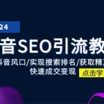 (11352期)抖音 SEO引流教程:抓住抖音风口/实现搜索排名/获取精准流量/快速成交变现