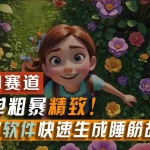 （11405期）利用一款软件5分钟一条爆款睡筋故事，简单粗暴精致！小白月入2w+