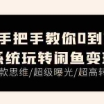 (11459期)手把手教你0到1系统玩转闲鱼变现,爆款思维/超级曝光/超高转化(15节课)