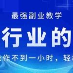 (11427期)电商行业的秘密,新手每天操作不到一小时,月入过万轻轻松松,最强副业…