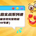 (11511期)表情包运营实战系列课,表情包流量变现完整教程(19节课)