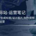 (11508期)阿里国际站-运营笔记:挖取关键词/生成标题/设计图片/制作视频/56节课