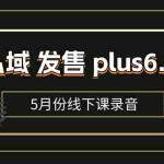 （11612期）私域 发售 plus6.0【5月份线下课录音】/全域套装 sop流程包，社群发售…