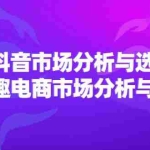 (11800期)2024抖音/市场分析与选品,兴趣电商市场分析与选品