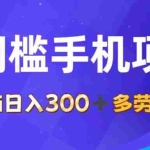 (11870期)0门槛手机项目,无脑日入300+,多劳多得,有手就行