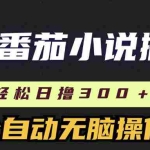 (11904期)最新番茄小说搬砖,日撸300+!全自动操作,可矩阵放大