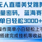 (12088期)快手无人直播美女跳舞,轻松日入3000+,流量密码,蓝海赛道,上手简单…