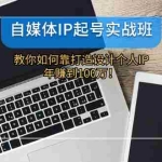 (12115期)自媒体IP-起号实战班:教你如何靠打造设计个人IP,年赚到100万!