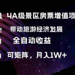 (12172期)4A级景区房票增值项目  带动旅游经济发展 全自动收益 可矩阵 月入1w+