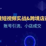 (12152期)Tk跨境短视频实战&跨境店运营课:账号引流、小店成交