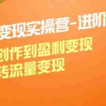 (12234期)小红书变现实操营-进阶版:从内容创作到盈利变现,带你玩转流量变现