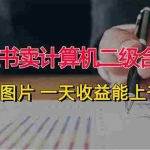 (12228期)小红书卖计算机二级合集,发发图片 一天收益能上千