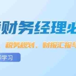 (12323期)跨境 财务经理必备:资金管理、税务规划、财报汇报与IPO实战