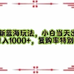 (12516期)闲鱼新蓝海玩法,小白当天出单,日入1000+,复购率特别高