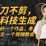 (12633期)无需任何剪辑 几十秒一个作品,今天做明天见收益