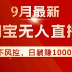 (12674期)TB无人直播九月份最新玩法,日不落直播间,不风控,日稳定躺赚1000+!