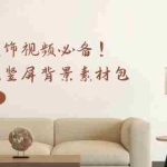 (12753期)家居装饰视频必备!轻奢风竖屏背景素材包,含清晰、中间虚化、全屏虚化