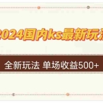 (12779期)国内ks最新玩法 单场收益500+
