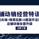 (12794期)店铺动销经营特训营:起店实操/精准拉新/0基础开店运营/店铺动销全面升级
