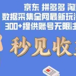 （12840期）数据采集最新玩法单机300+脚本无限开 有无限注册账号的方法免费送可开…
